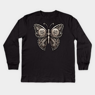 Mechanical Butterfly Kids Long Sleeve T-Shirt